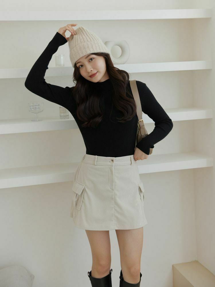 自訂 極軟小高領針織