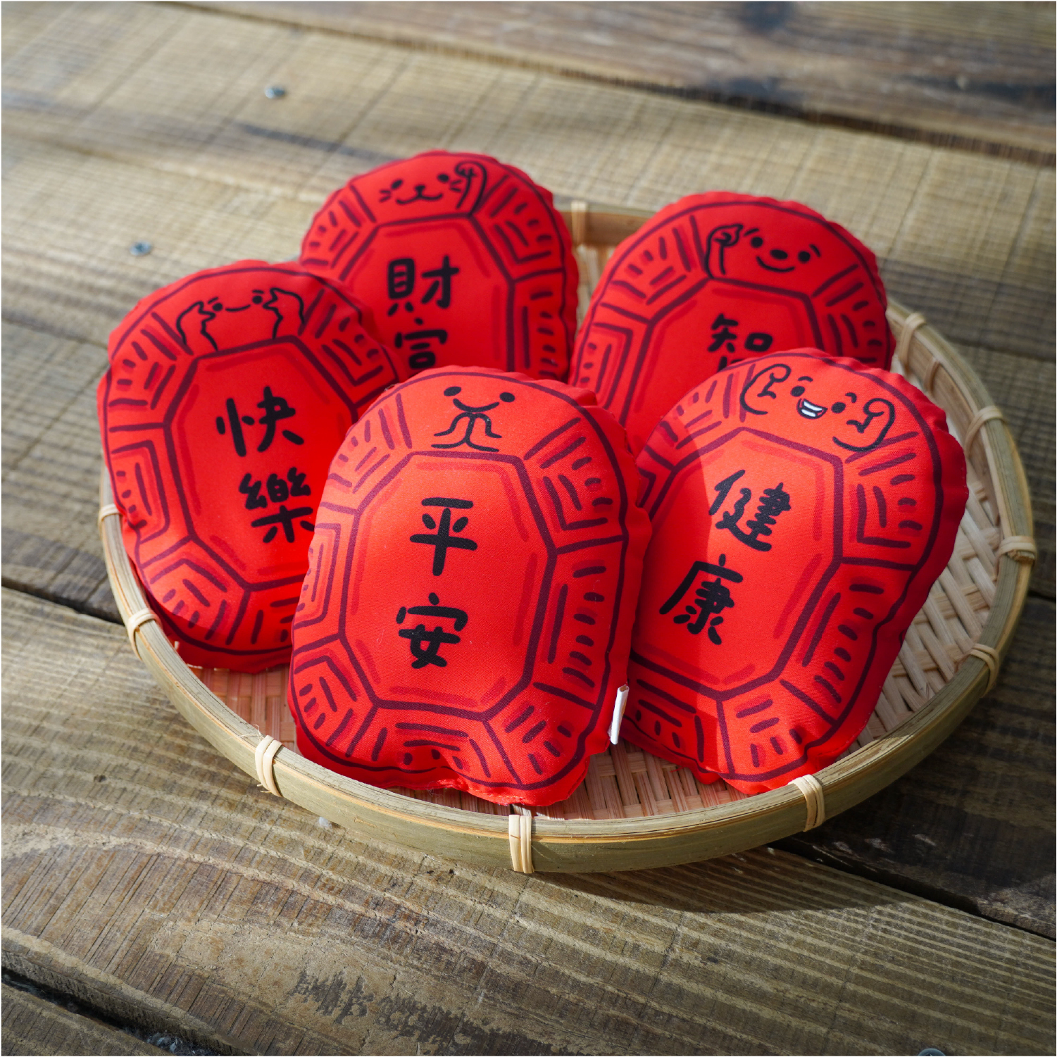 紅龜粿開運迷你枕- 喜氣大紅款