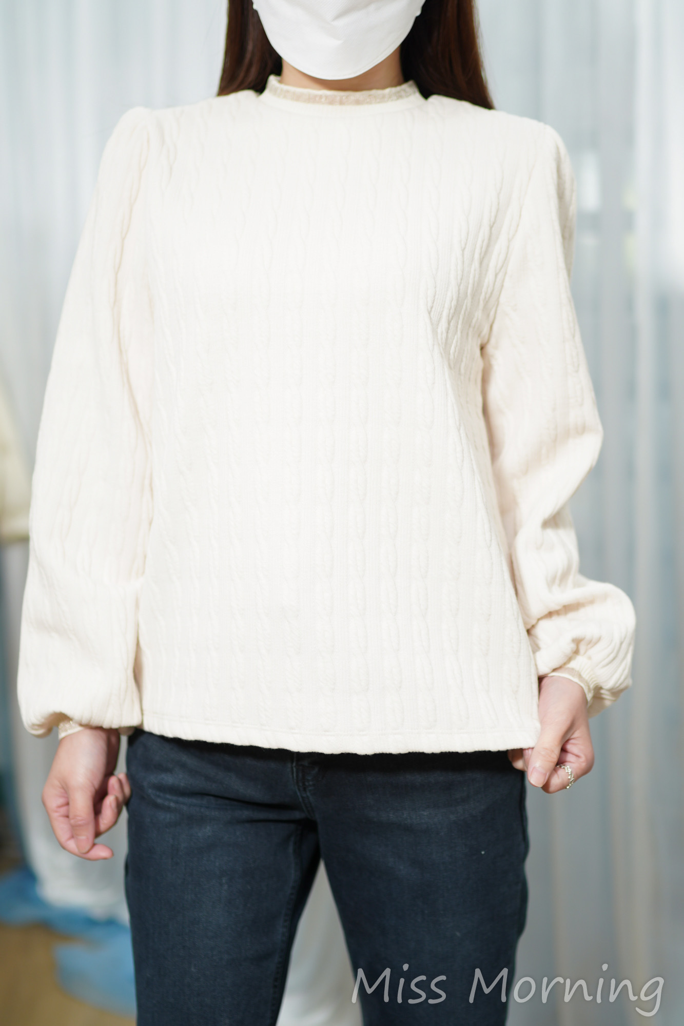 簡約扭紋棉質上衣(15039)