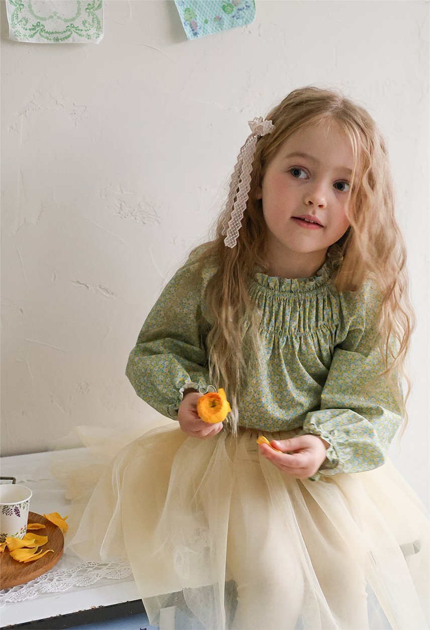 正韓春FLO 四色蝴蝶結蕾絲髮夾