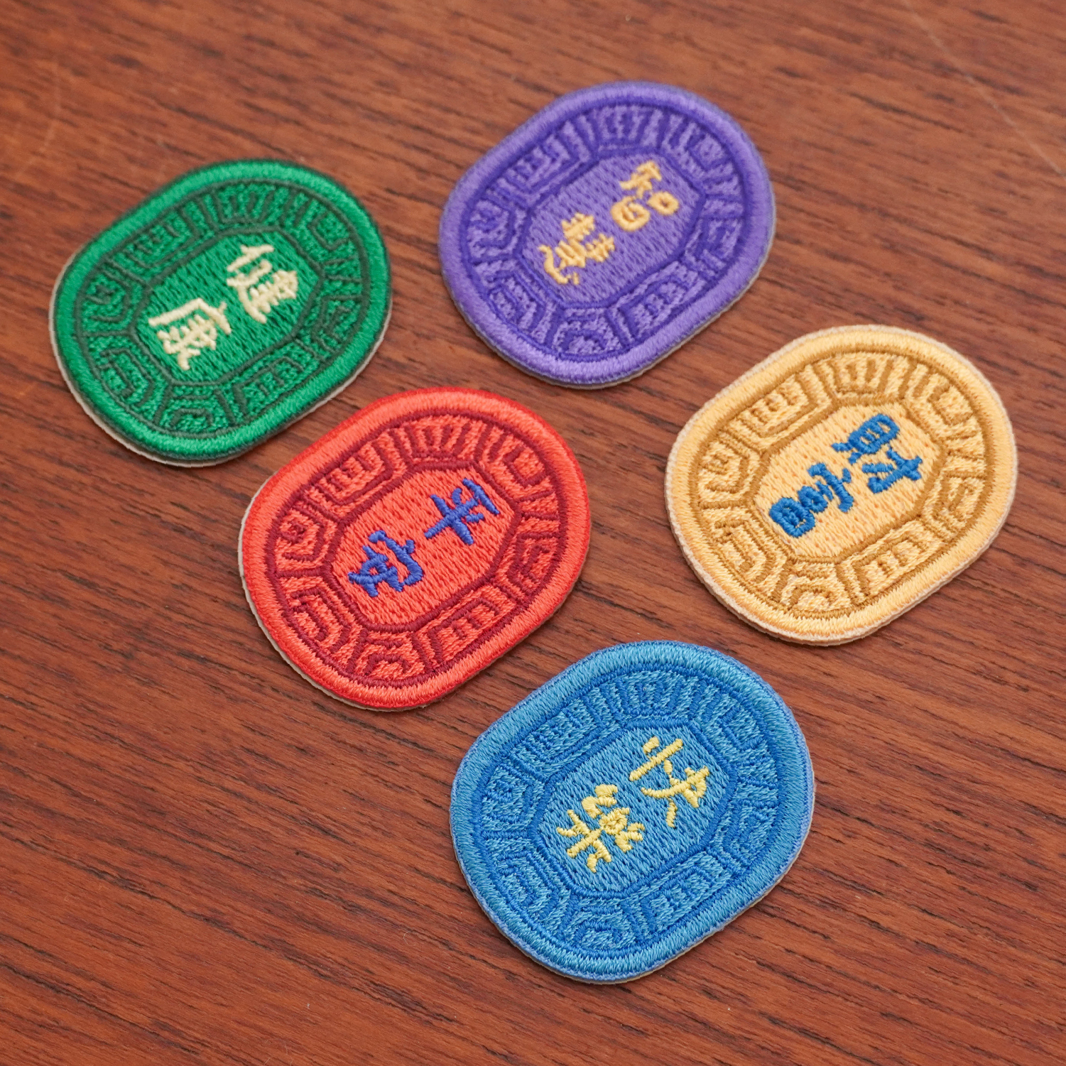 紅龜粿開運刺繡貼-10入