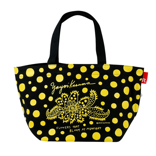 ROOTOTE Yayoi Kusama "Flowers in full bloom at noon" (Black x Yellow)