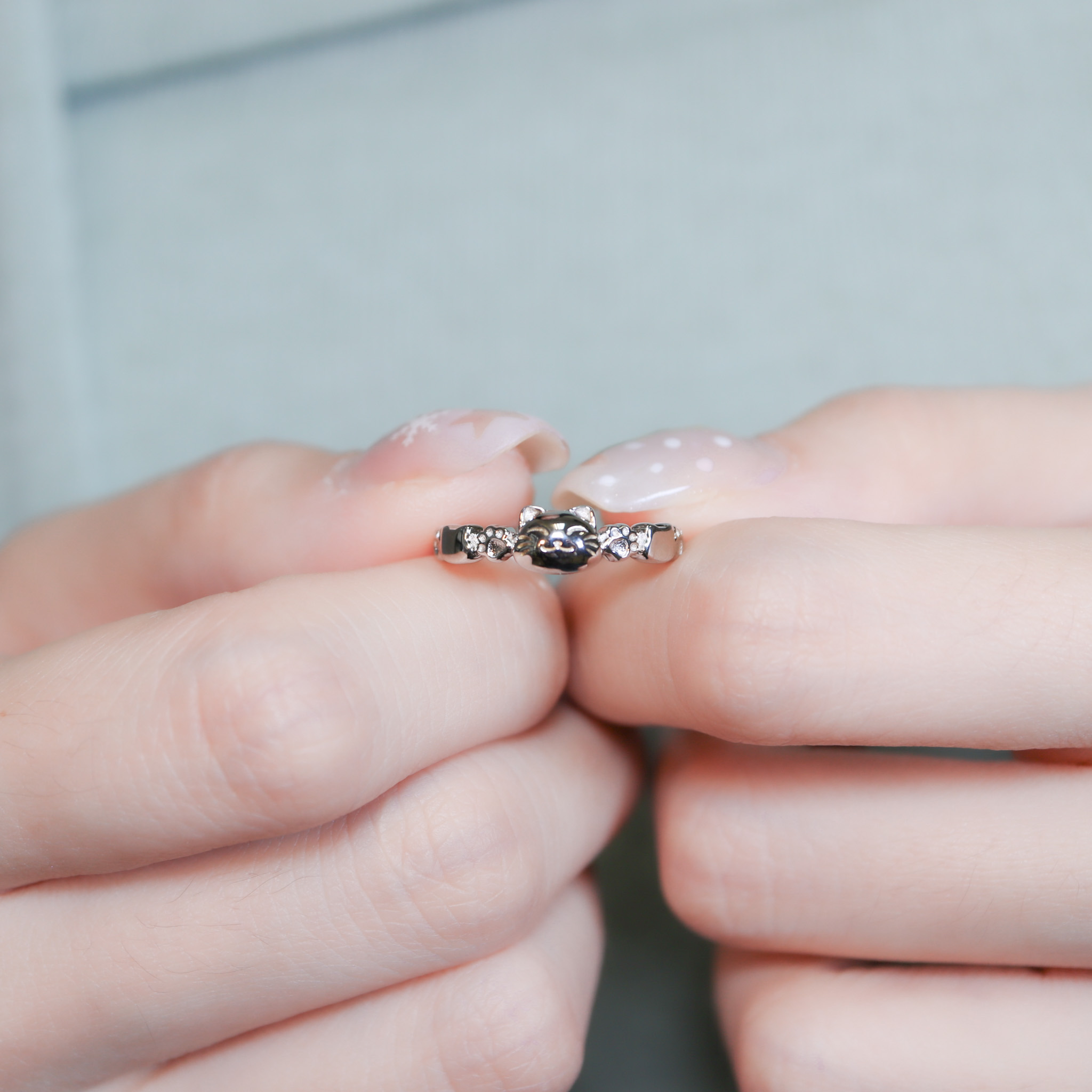 | 999足銀 | 可愛招財貓戒指 | RI1011 |