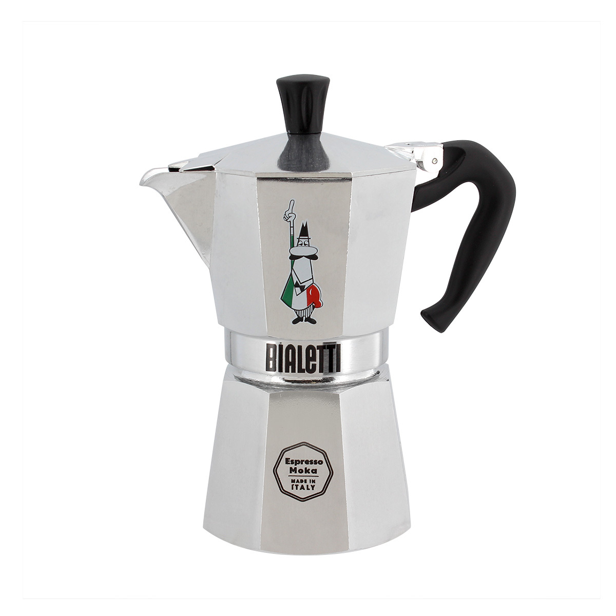 意大利 BIALETTI 6杯裝鋁質摩卡咖啡壺 -意大利旗特別版 -0009035