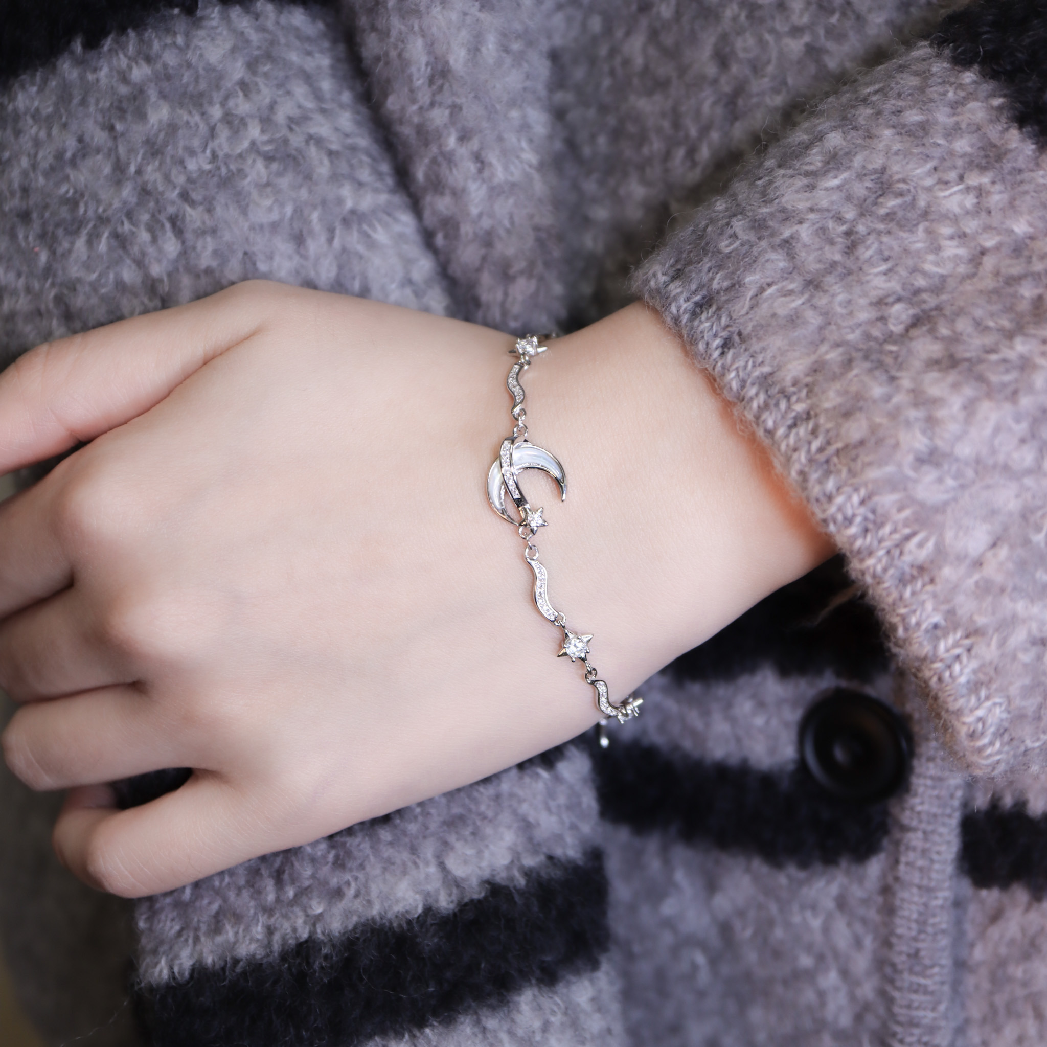 | 925純銀・白金 | 只擁抱你軟手鐲 | BR1480 |