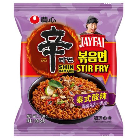 韓國 農心 辛拉麵 單包 泰國痣姊聯名款 泰式酸辣風味 炒麵 / 湯麵