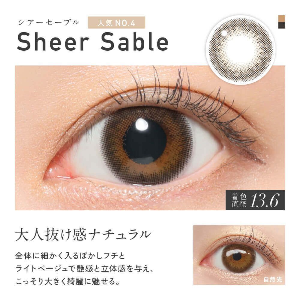 [日版]ReVIA 1 Day (Sheer Sable)(10片)