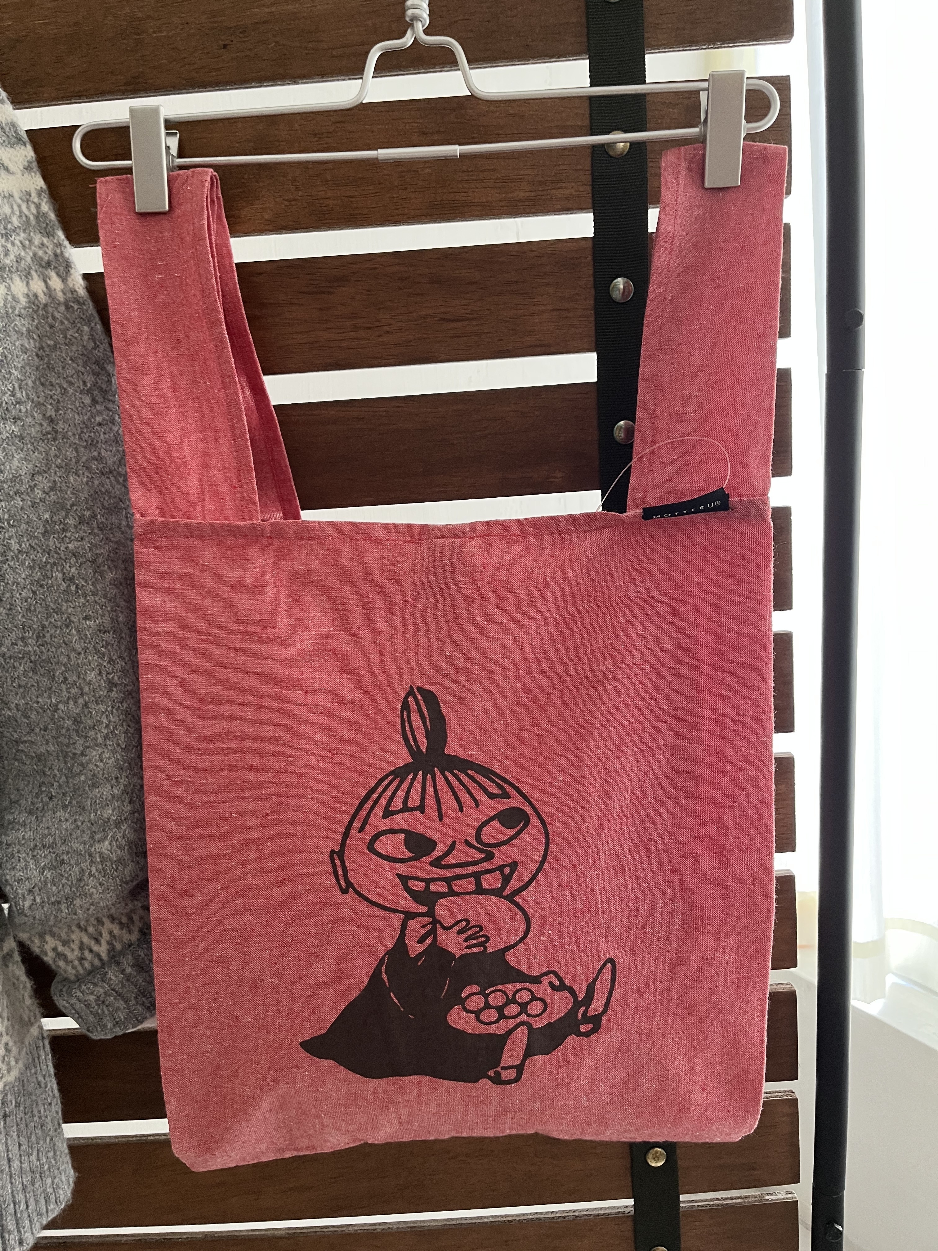 西瓜紅色布手挽袋