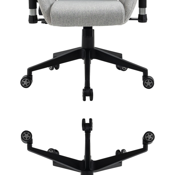 Zenox Mercury Mk-2 Gaming Chair (Davis Fabrics/ Koala Grey)