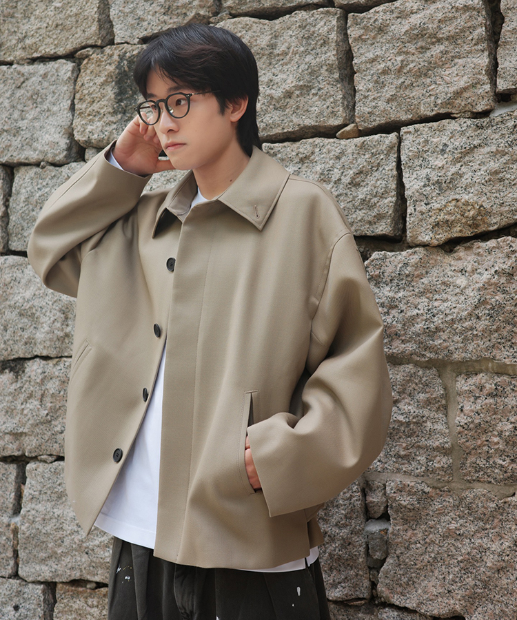 Blanc YM｜WOOL OVERSIZE SHORT COAT