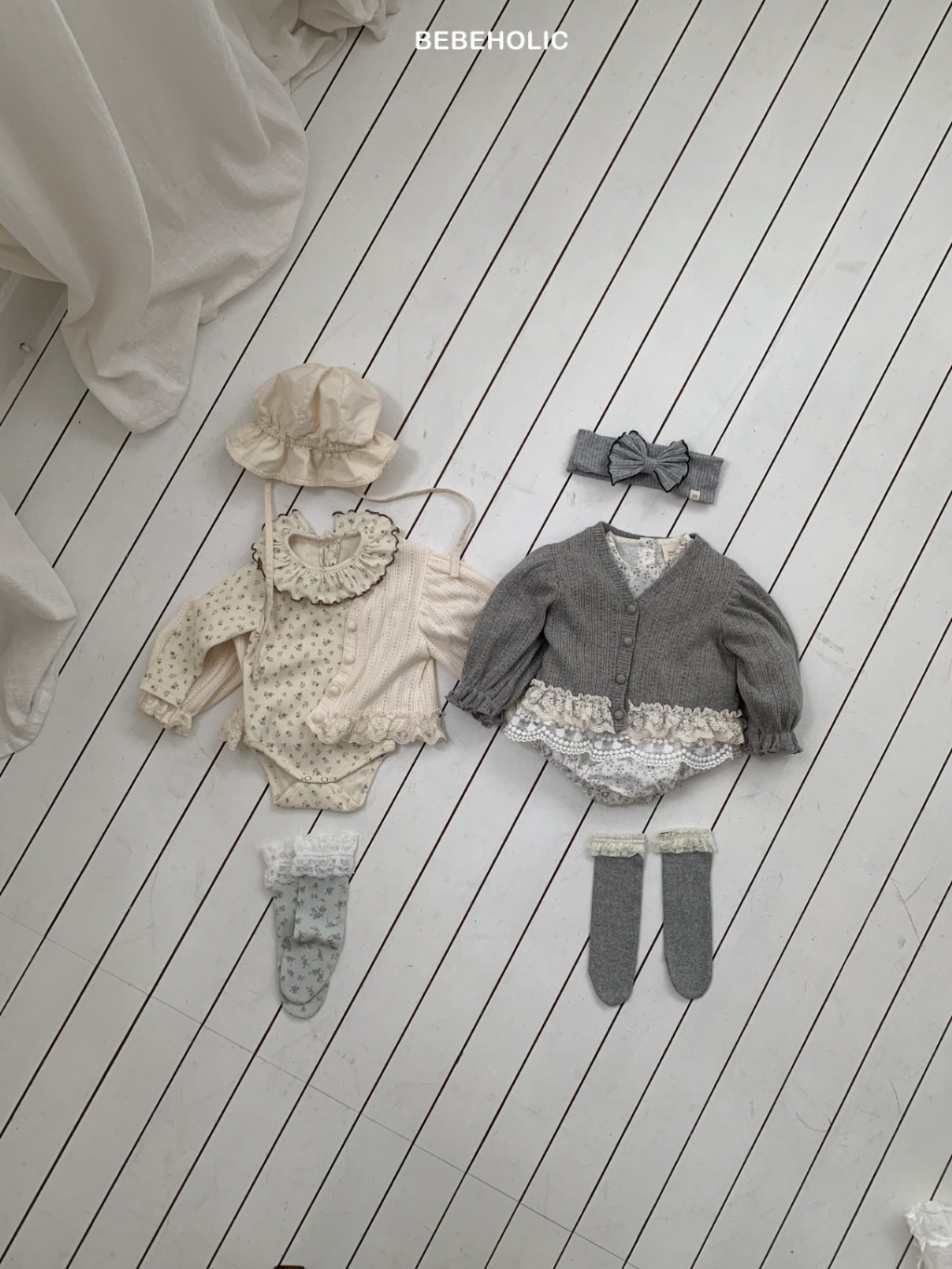 正韓春bebeholic 嫩嬰細緻蕾絲外套