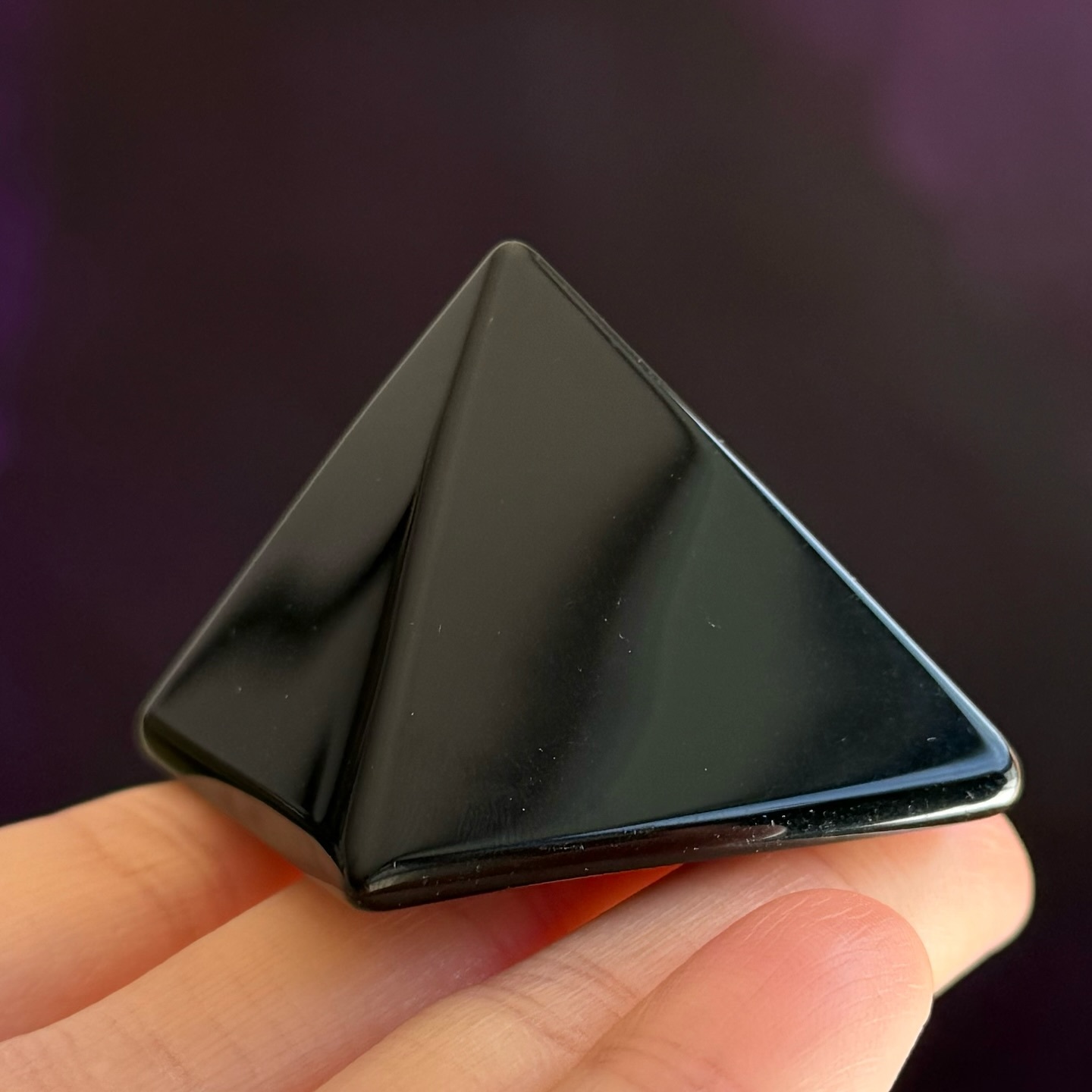 [原石] 黑曜石 金字塔