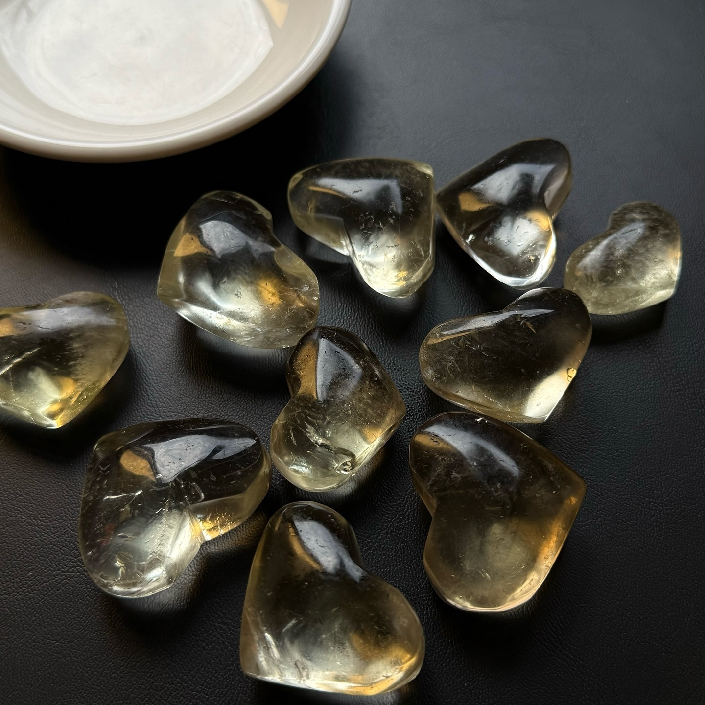 [原石] 黃水晶 愛心