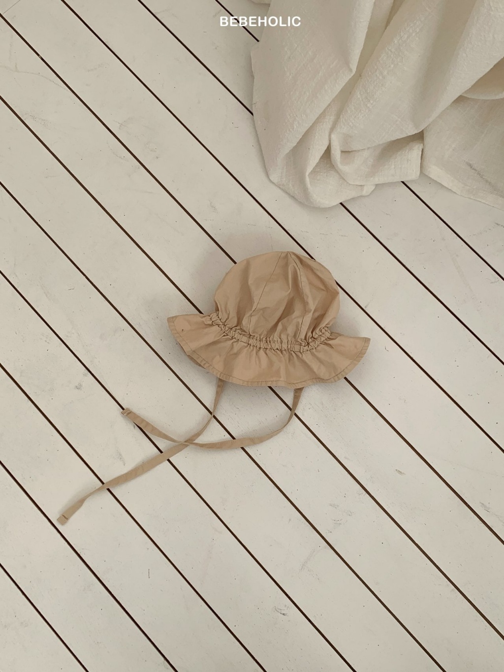 正韓春bebeholic 嫩嬰四色綁帶帽