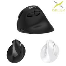 （2026新年限時優惠）DeLUX M618 Mini 無線垂直豎握式鼠標 | 人體工學無線滑鼠