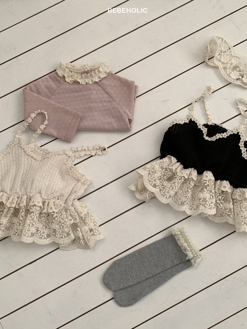 正韓春bebeholic 嫩嬰小搭配外搭背心