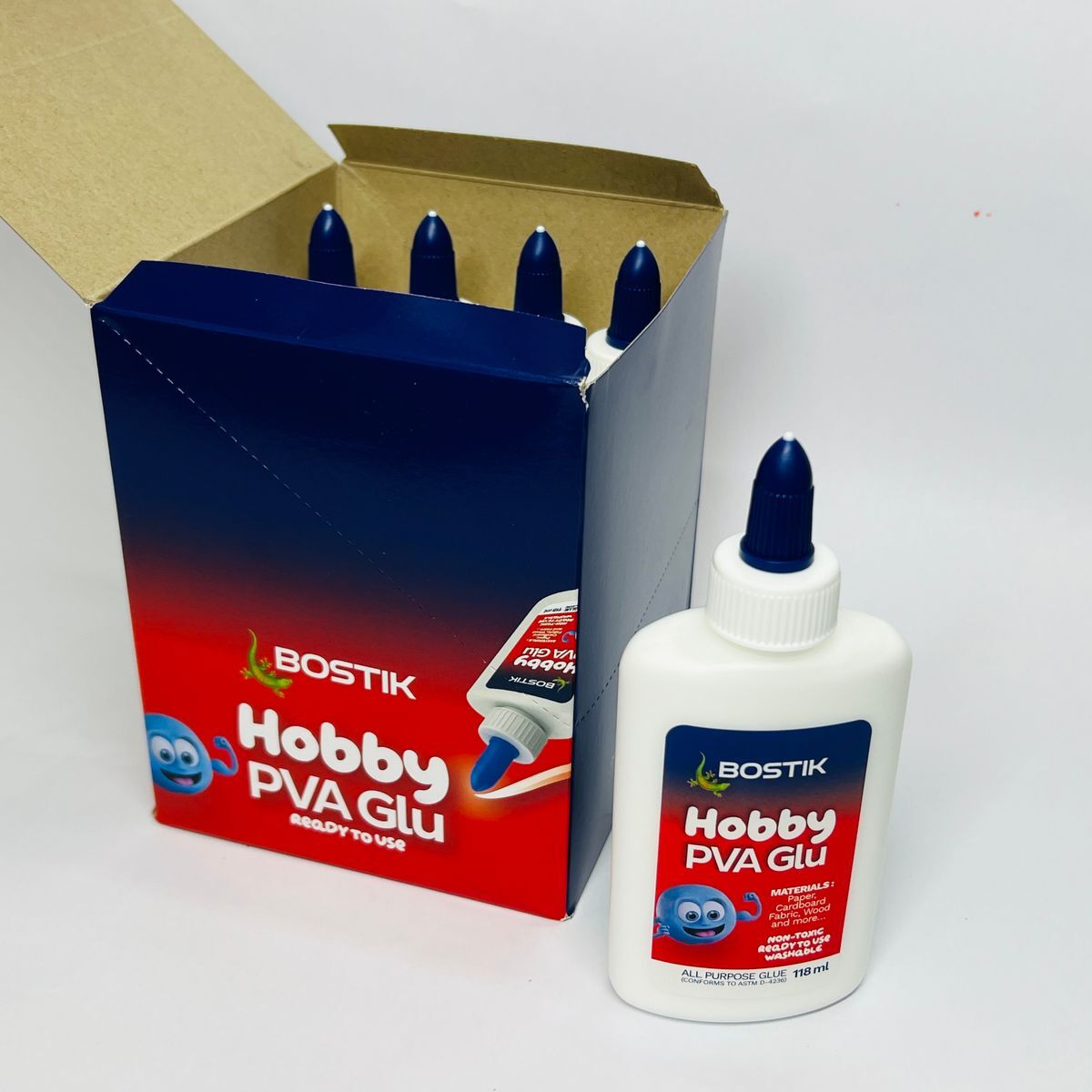 【新包裝】Bostik® PVA 多用途大白膠槳(118毫升) - 8支