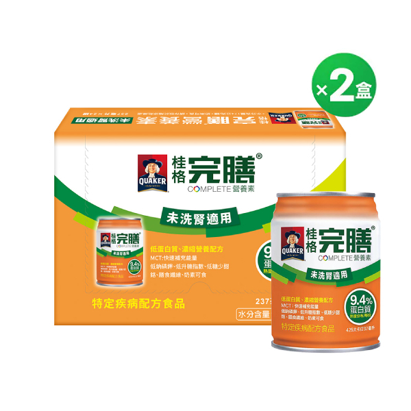 (現折$641 再送4罐)桂格完膳 未洗腎低蛋白配方237mlX24罐X2盒 [輸入go88再88折 折後價$4700，再送未洗腎低蛋白配方4罐]