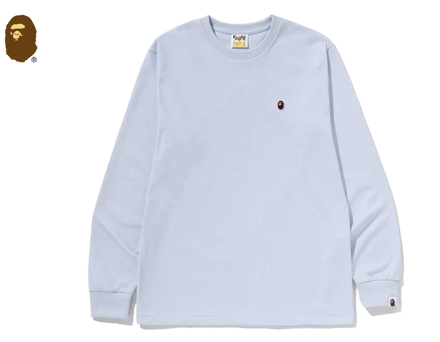 【BAPE男生】0117 發售薄長TEE ONE POINT LS TEE