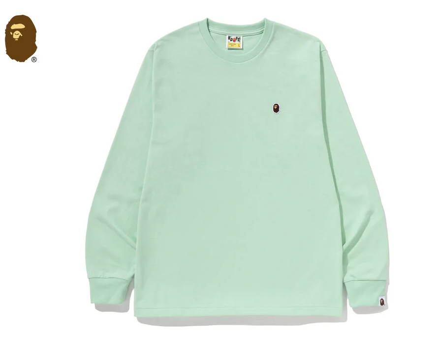 【BAPE男生】0117 發售薄長TEE ONE POINT LS TEE