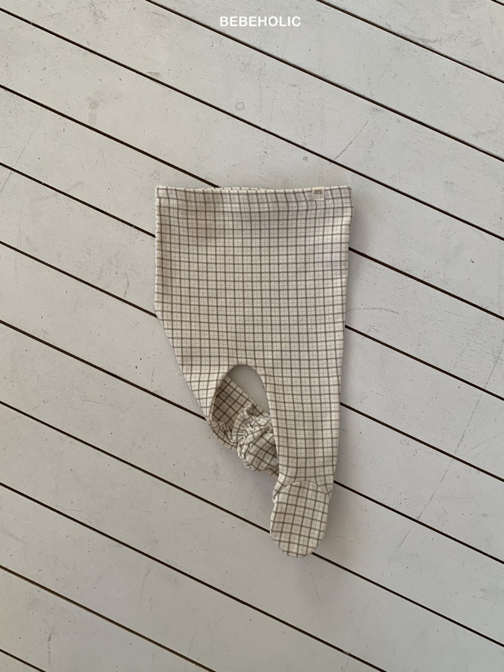 正韓春bebeholic 嫩嬰方格包腳褲