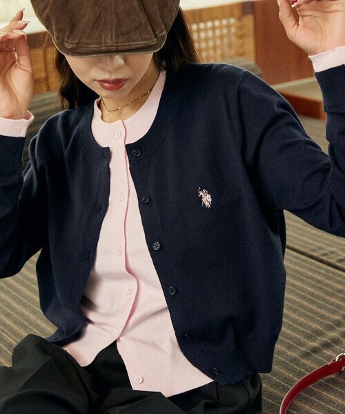 <兩件免運!週日收單> U.S. POLO ASSN. × PUBLUX 假兩件式針織上衣