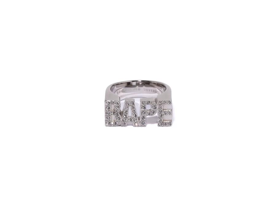 【BAPE配件】0117 發售 BAPE LOGO RING W/ RHINESTONE
