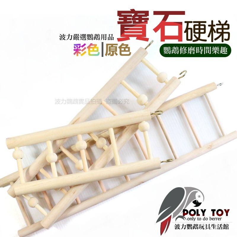 寶石硬梯 鸚鵡樓梯 鸚鵡玩具 鸚鵡用品 波力鸚鵡玩具生活館