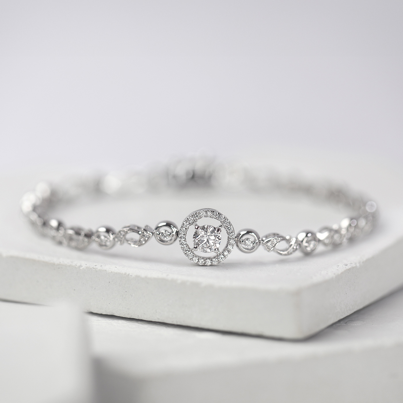 星辰光環 — GIA50分鑽石手鍊