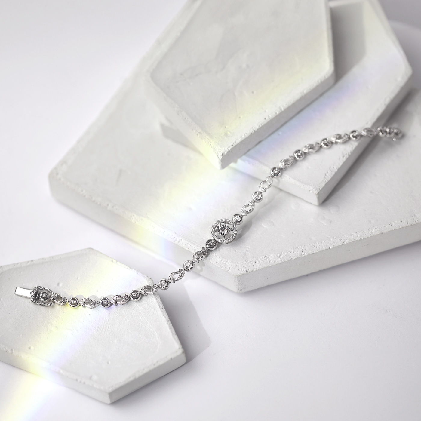 星辰光環 — GIA50分鑽石手鍊