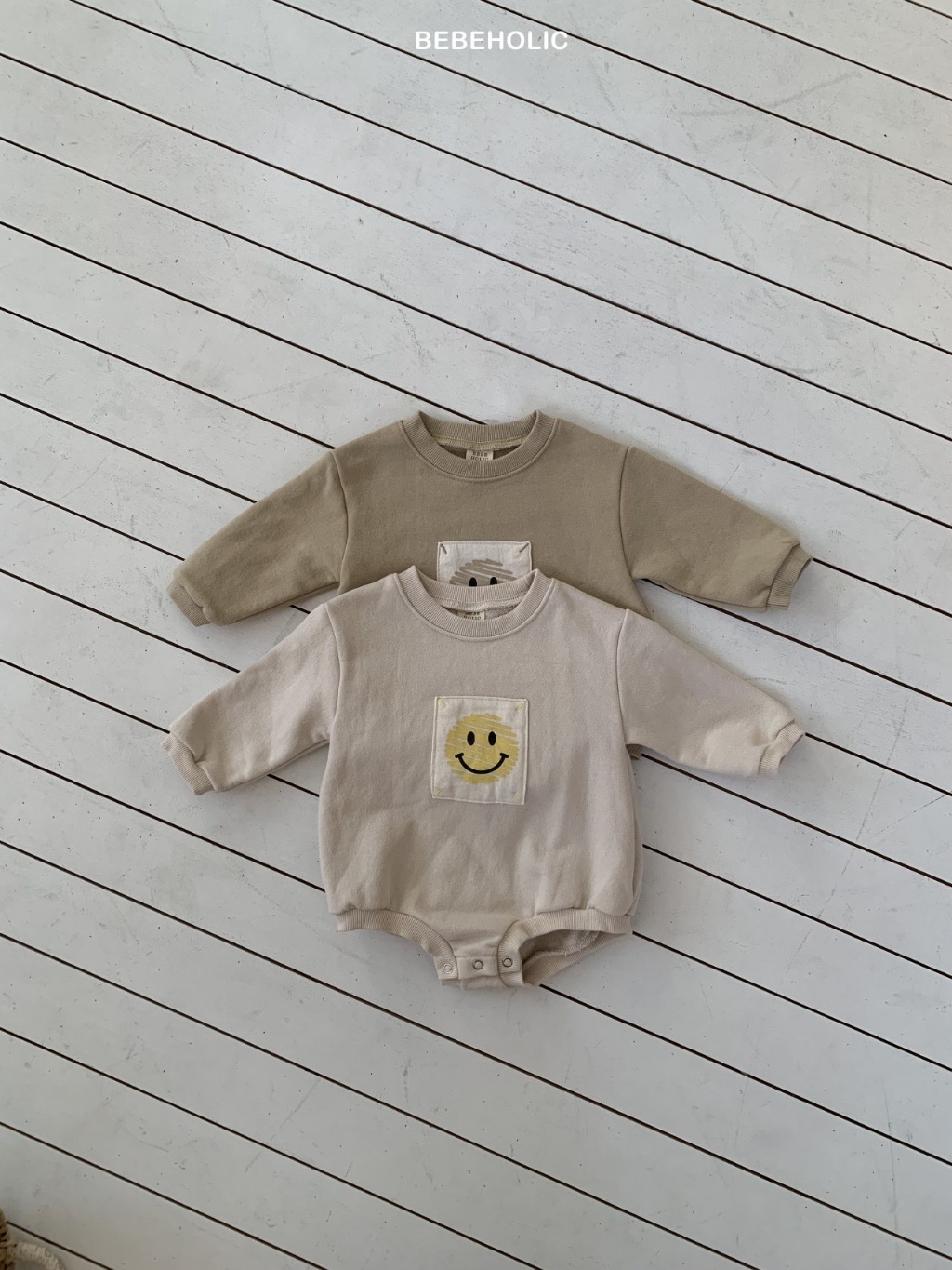 正韓春bebeholic 嫩嬰大笑臉包屁衣