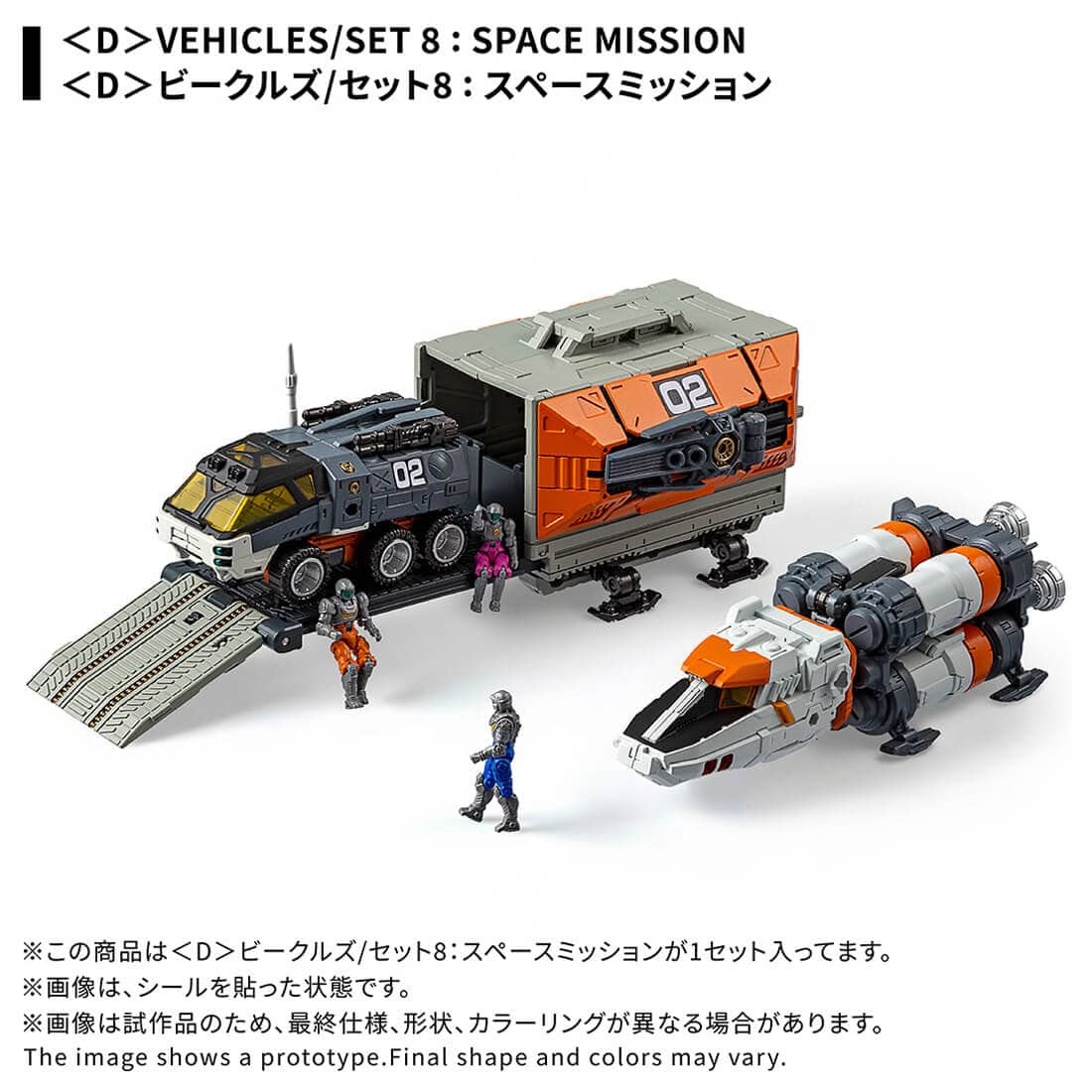[預訂] Takara Tomy DIACLONE (D) VEHICLES SET 8 SPACE MISSION
