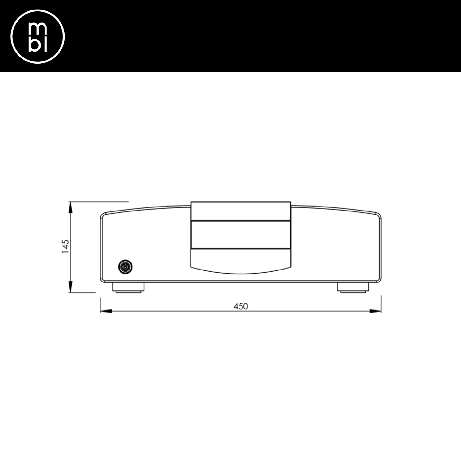 MBL Cadenza C21 Stereo Power Amplifier Dimension