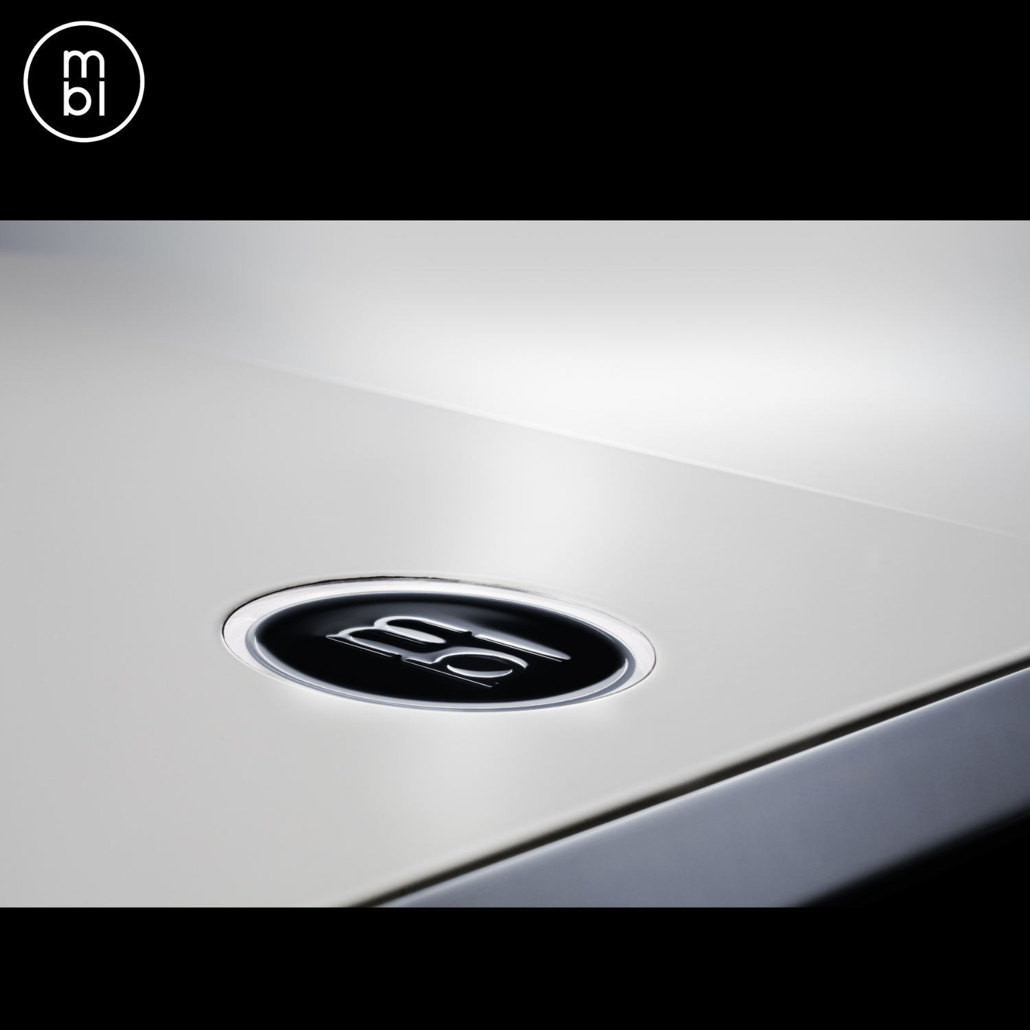 MBL Cadenza C21 Stereo Power Amplifier Top Logo Angle 2