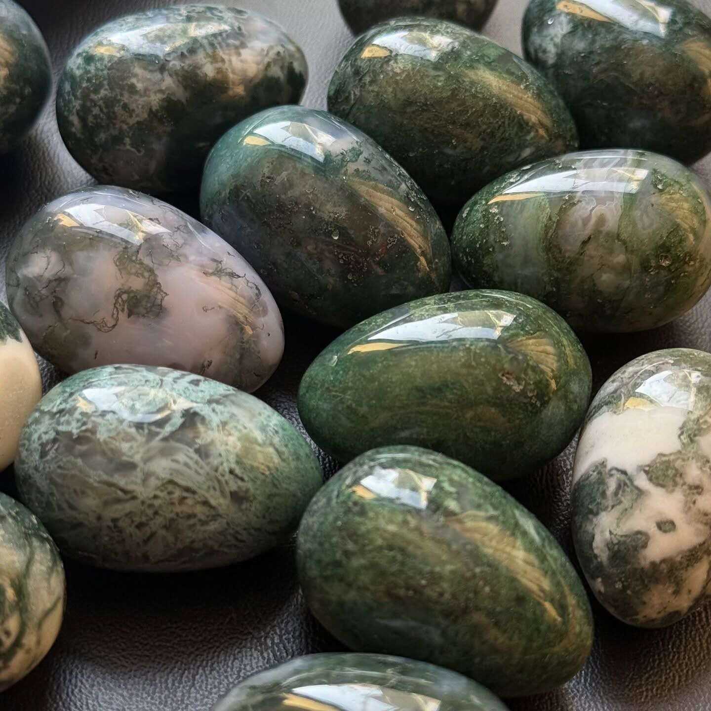 [原石] 冰種水草瑪瑙 蛋