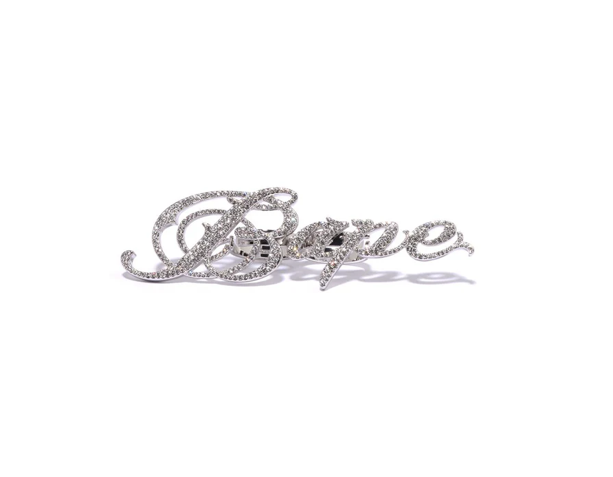 【BAPE配件】0117 發售 兩指戒BAPE RHINESTONE DOUBLE FINGER RING