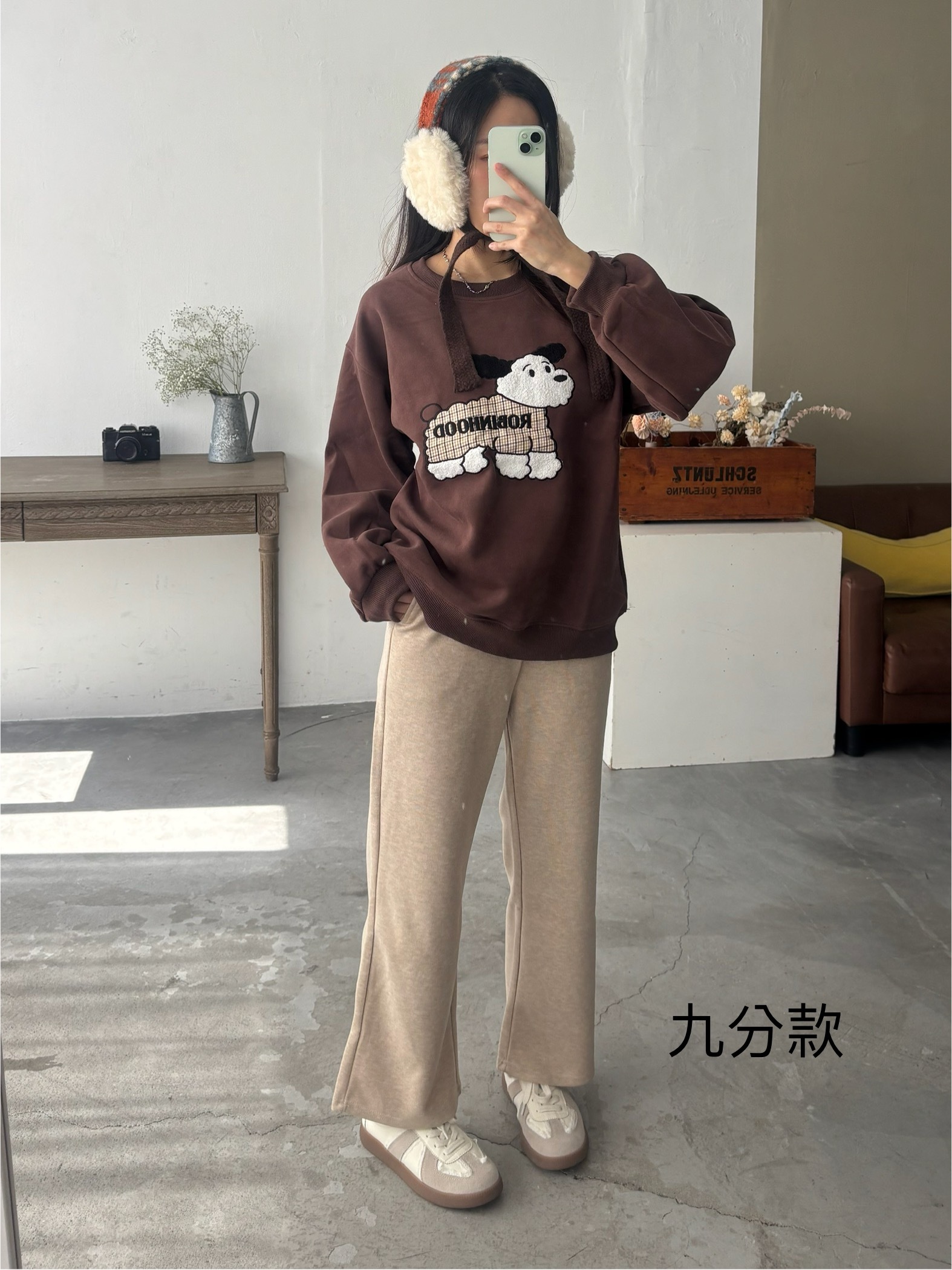 |現貨|⛄️（加絨/一般）小個子燕麥糯米鬆緊休閒直筒褲（XXS-L）（九分/長款）