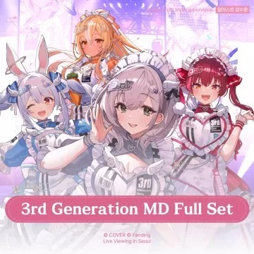 「官品代購」3rd Generation Live 💗きゅるるん大作戦 💗 韓國周邊 👯🔥⚔️🏴‍☠️  (兎田ぺこら/ 不知火フレア/ 白銀ノエル/ 宝鐘マリン)