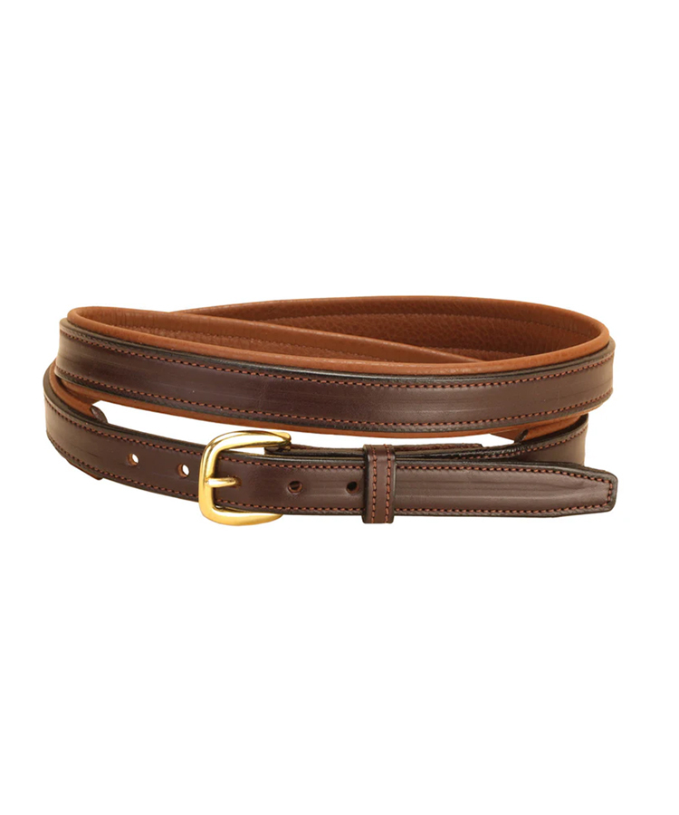 Tory Leather | 1” Classic Padded Bridle Leather Belt 2126