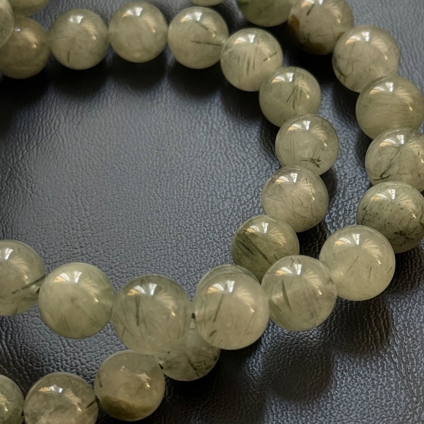 [原石] 綠髮晶 水晶手串