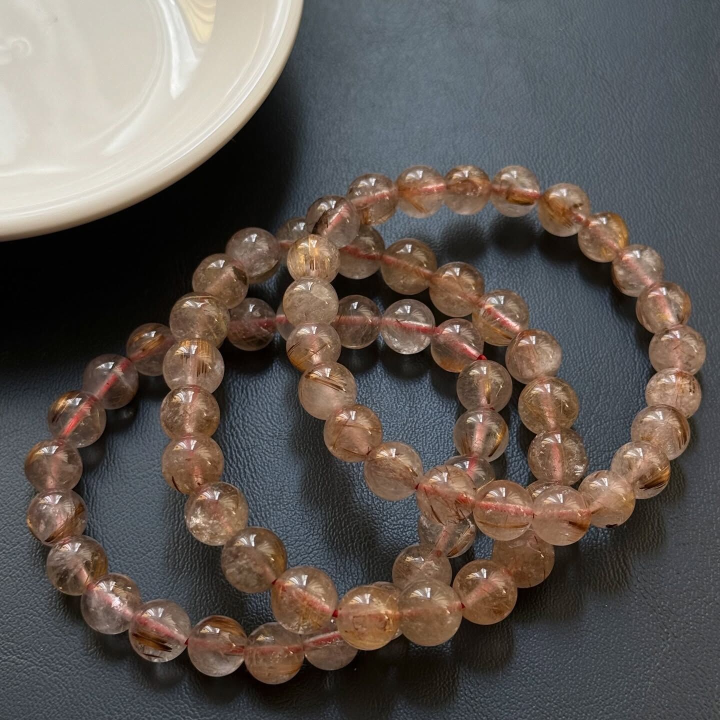 [原石] 銅鈦晶 / 鈦髮晶 水晶手串