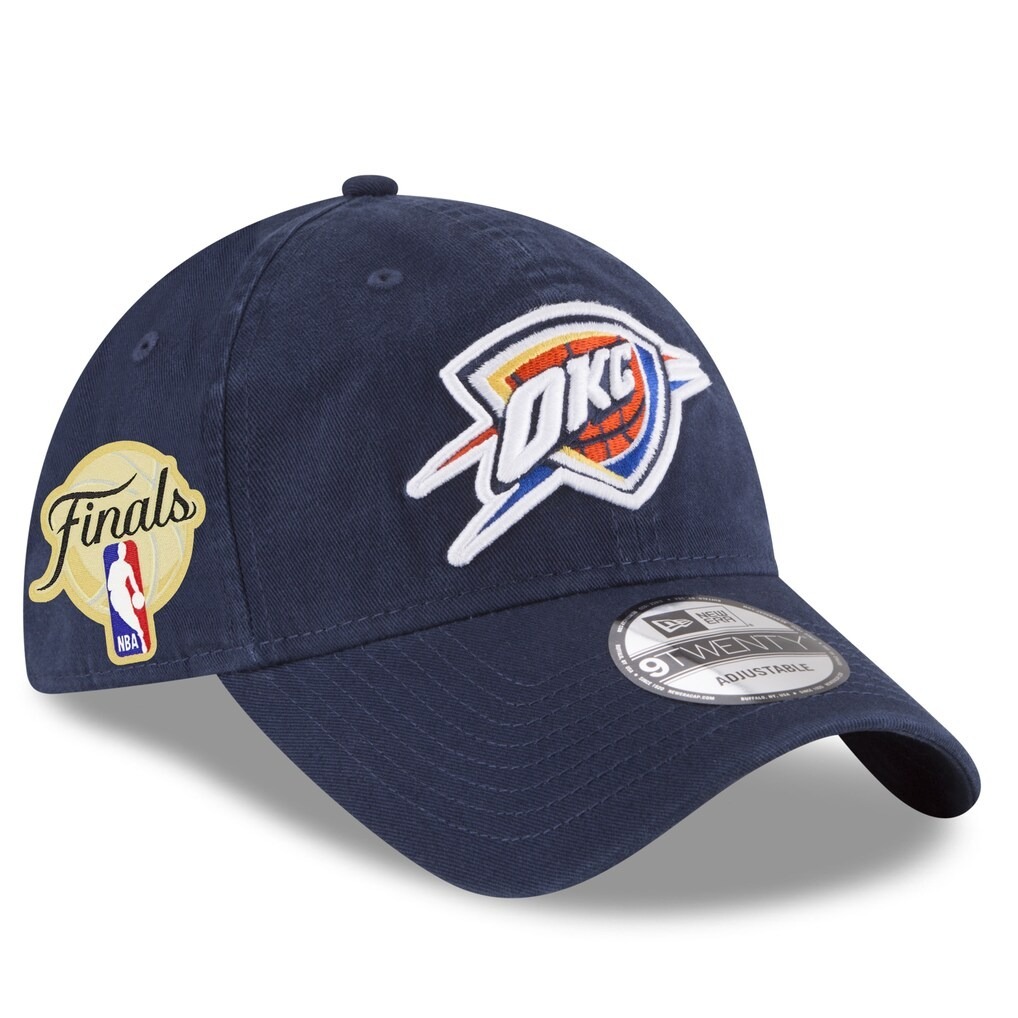 NBA帽子 Oklahoma City Thunder 奧克拉荷馬城雷霆 海軍藍 冠軍章 Finals 老帽 New Era 9TWENTY 可調式 全新