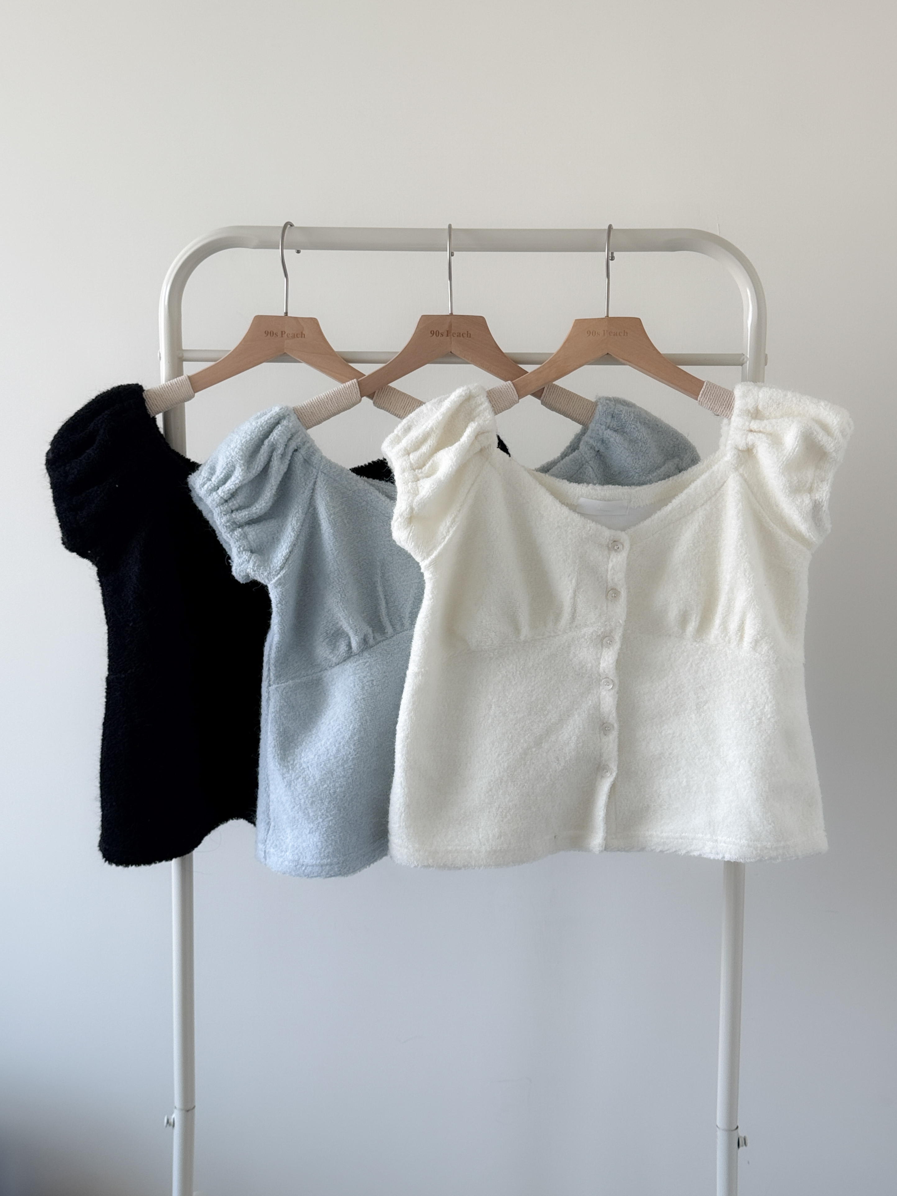 少女氣質毛巾料blouse～