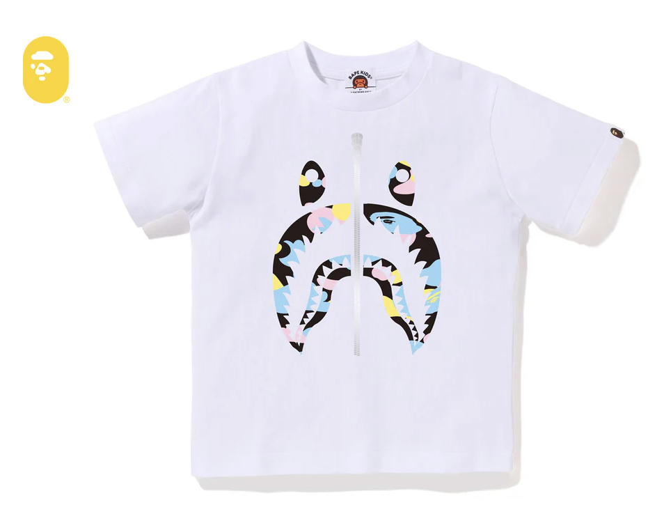 【BAPE童裝】0117 發售 NEW MULTI CAMO SHARK TEE