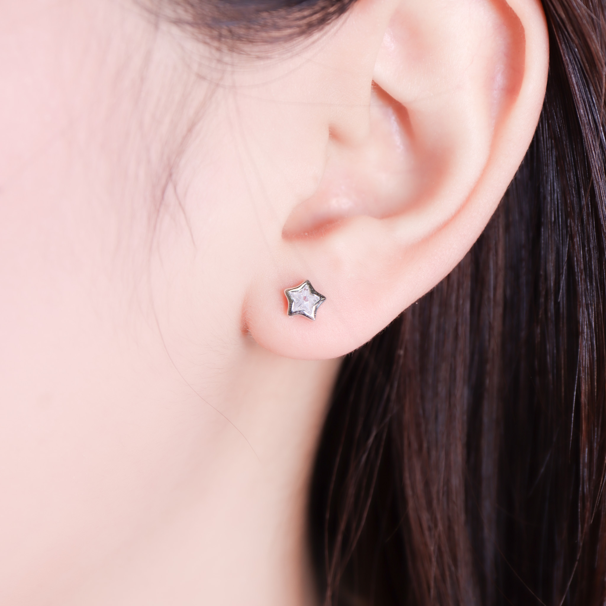 | 925純銀・白金・玫瑰金 | 漫星絮耳環 (銀/玫瑰金) | EA1105 |