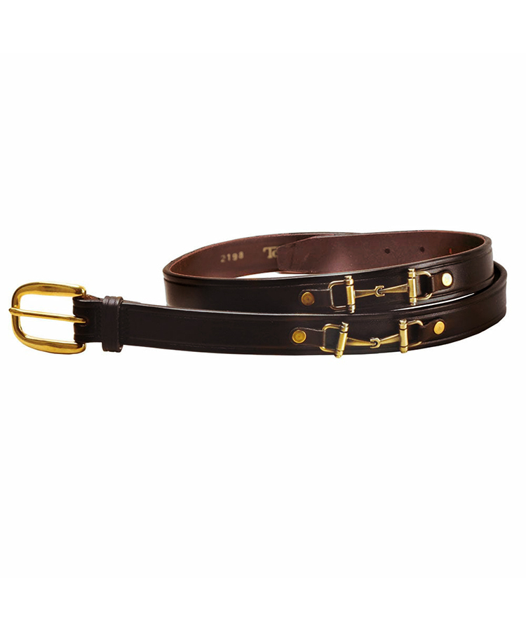 Tory Leather | 1” Bridle Leather Snaffle Bit Belt Belt 2198