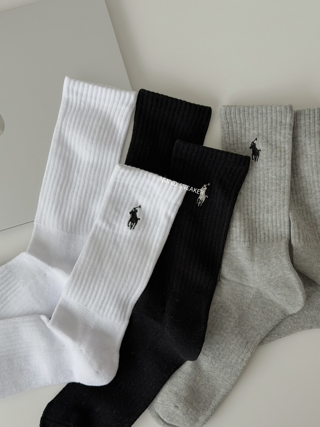 <拍照樣品> Polo Ralph Lauren 刺繡Logo 襪子