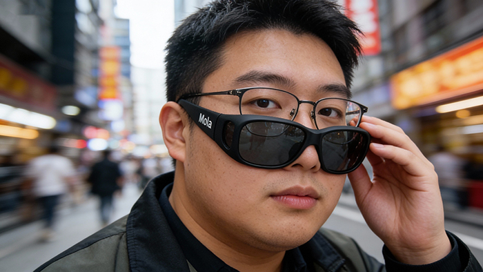 MOLA 摩拉近視包覆式偏光太陽眼鏡套鏡 (3620Lblb)