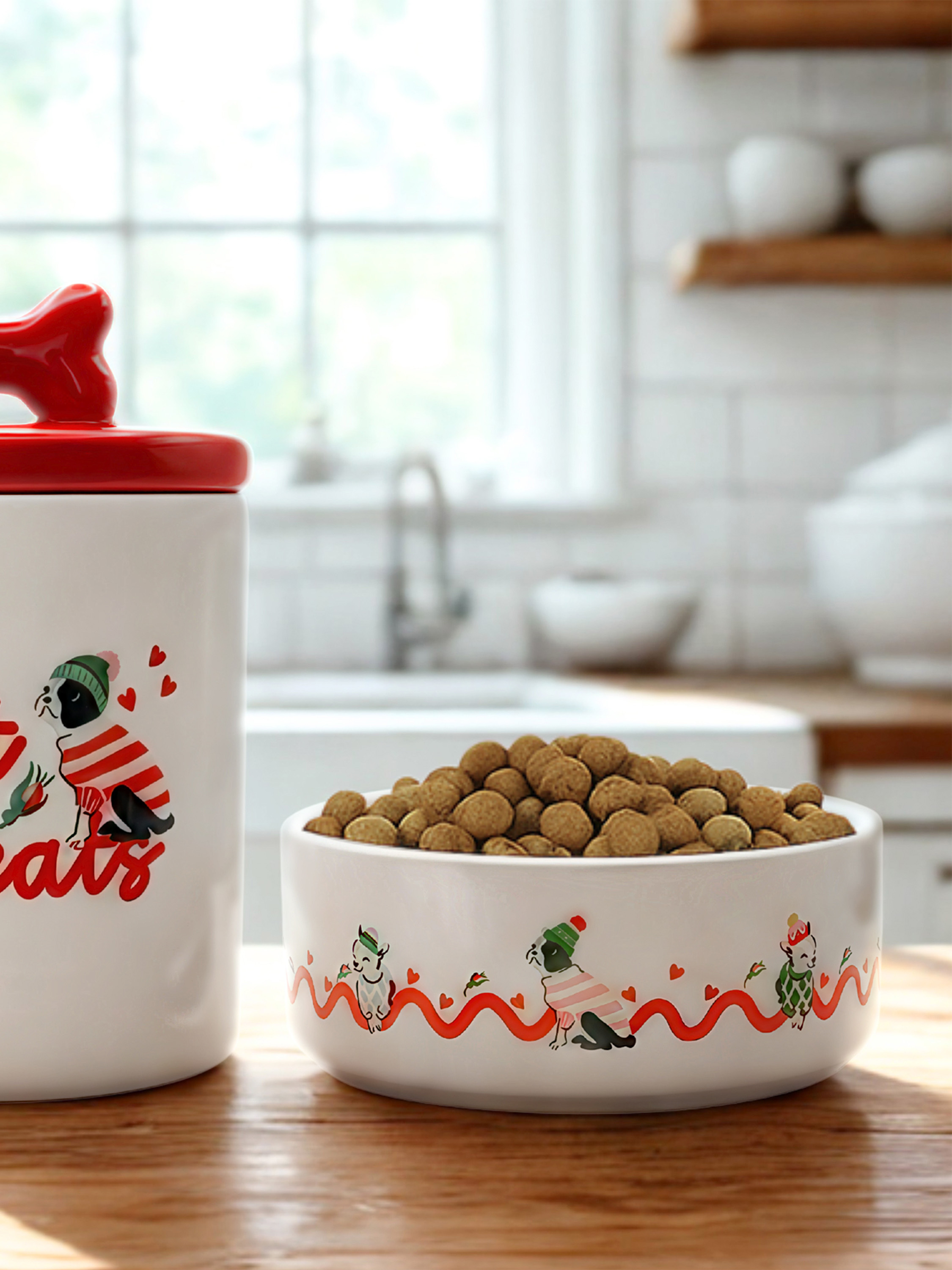 HEARTS & ROSES 寵物碗 (小)