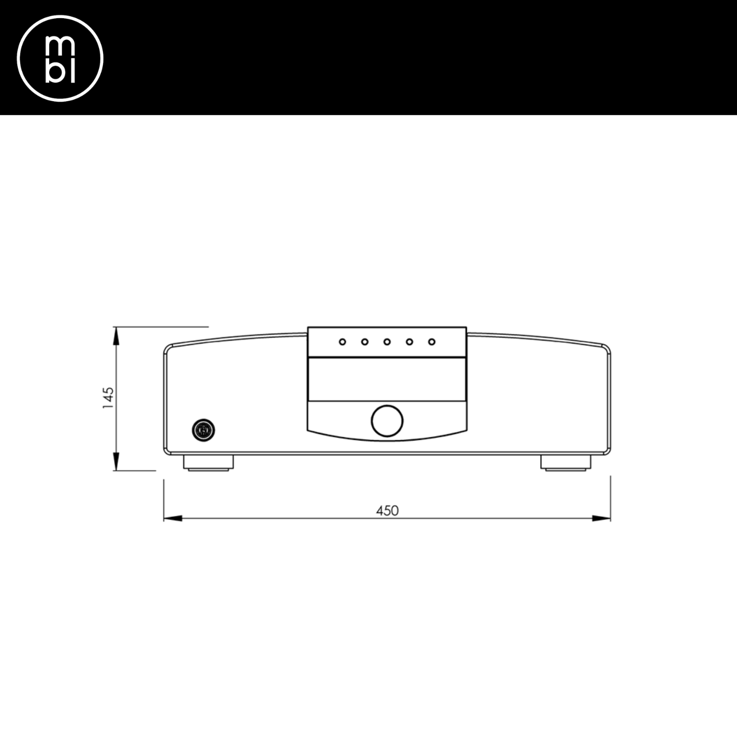 MBL Cadenza C51 Integrated Amplifier Dimension